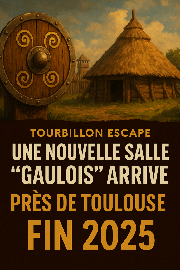 Tourbillon Escape : nouvelle salle gauloise près de Toulouse ouvrant fin 2025 avec décor de village antique.